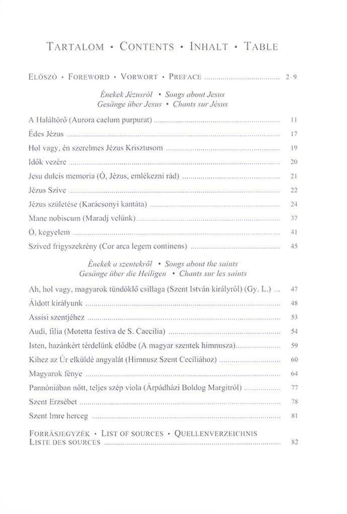 Musica Sacra für gemischten Chor Gesänge über Je